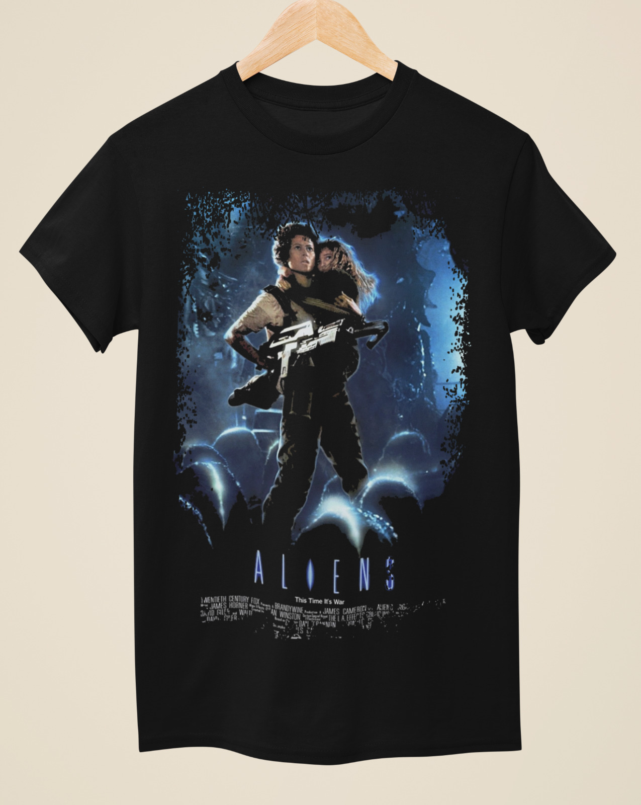 Poster Men Fashion - Aliens-T-shirt noir unisexe inspiré par une