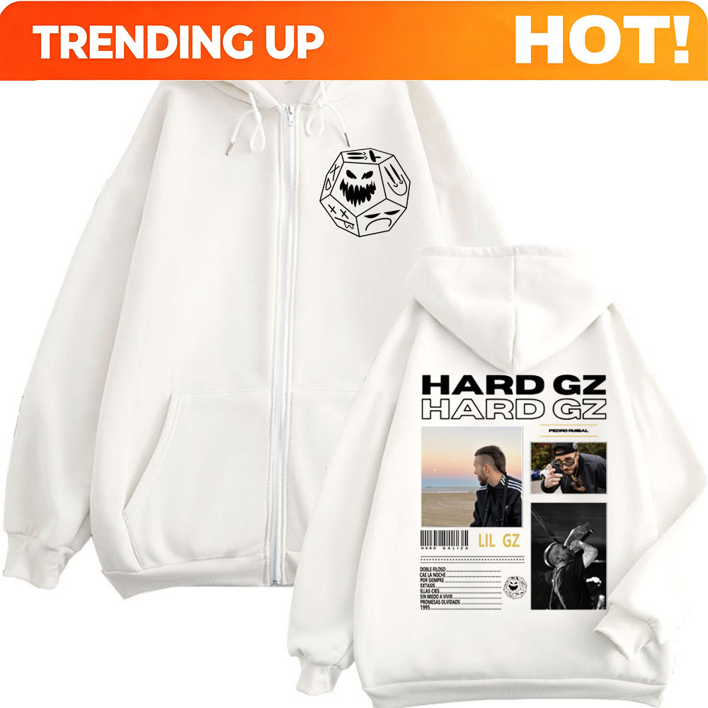 Mens Fashion Zip Up Hoodies - Sweat-shirts à capuche zippés Rapper HARD