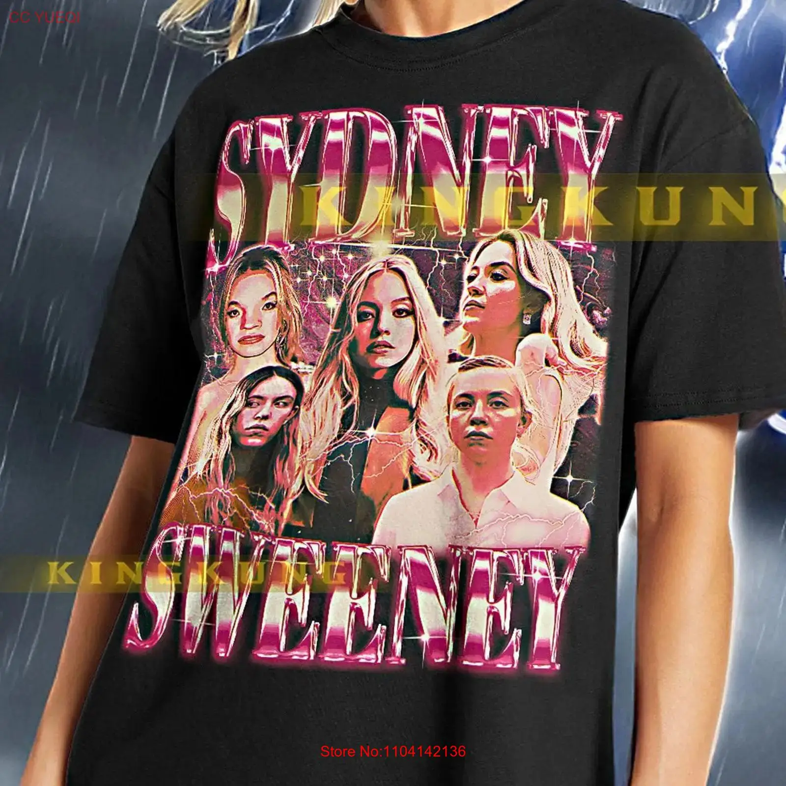 Men'S Fashion Sydney - T-shirt SYDNEY SWEENEY Vintage Rétro Années