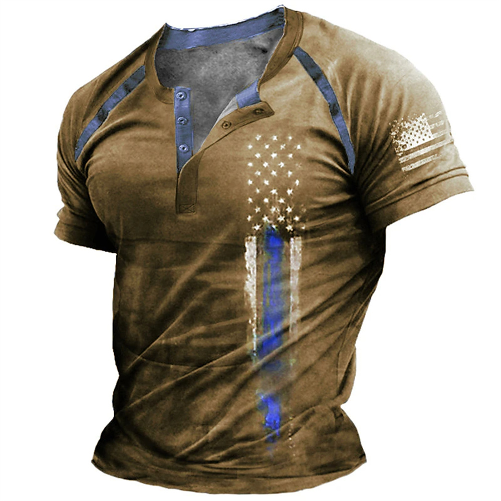 Mens Fashion Clothes - T-shirt décontracté pour homme à col