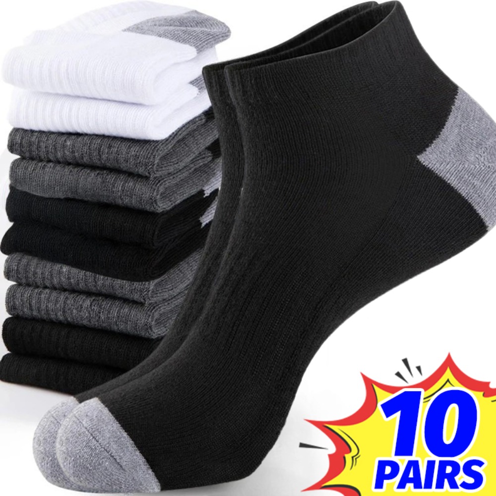 Socks Ankle Men - 1-10 paires de chaussettes d'été respirantes