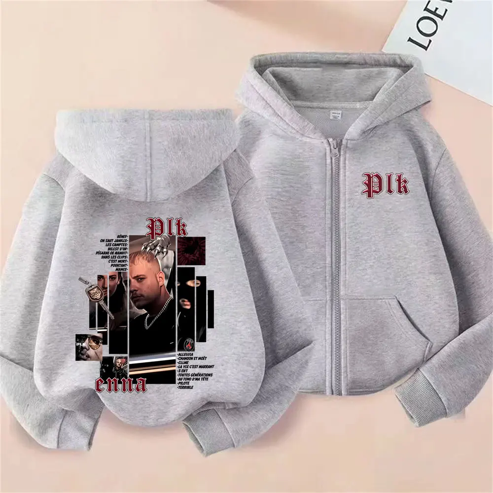 Mens Fashion Zip Up Hoodies - Sweat à capuche zippé avec motif