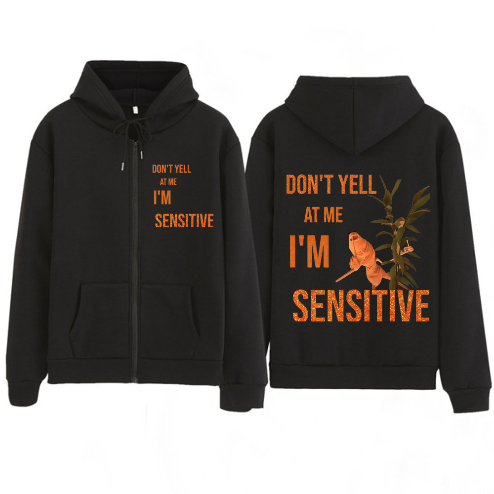 Sweat à capuche drôle avec mot - Mens Fashion Zip Up Hoodies avis et prix