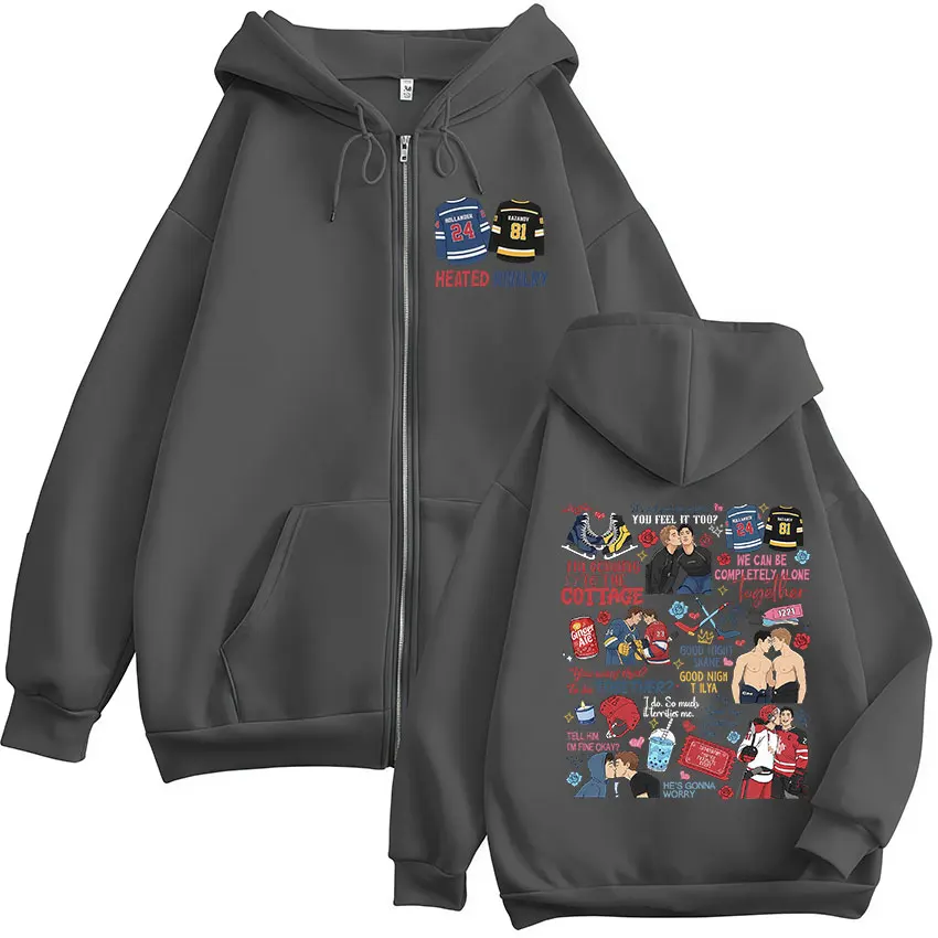 Sweat à capuche zippé imprimé  - Mens Fashion Zip Up Hoodies avis et prix