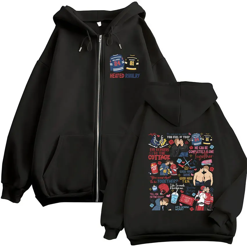 Sweat à capuche zippé imprimé  - Mens Fashion Zip Up Hoodies avis et prix
