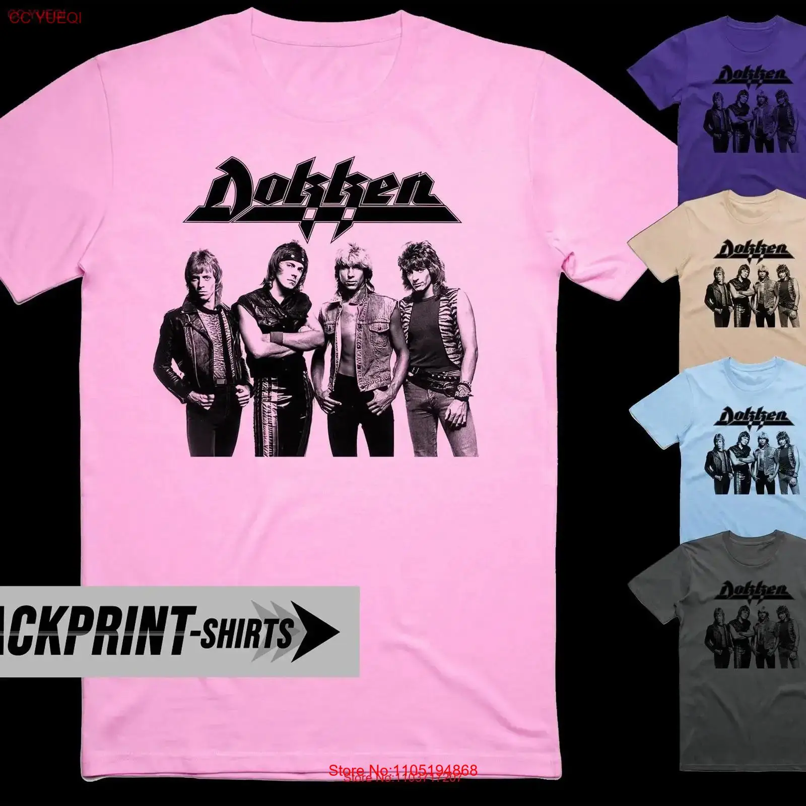 Dokken t-shirt coton hommes to - Poster Men Fashion avis et prix